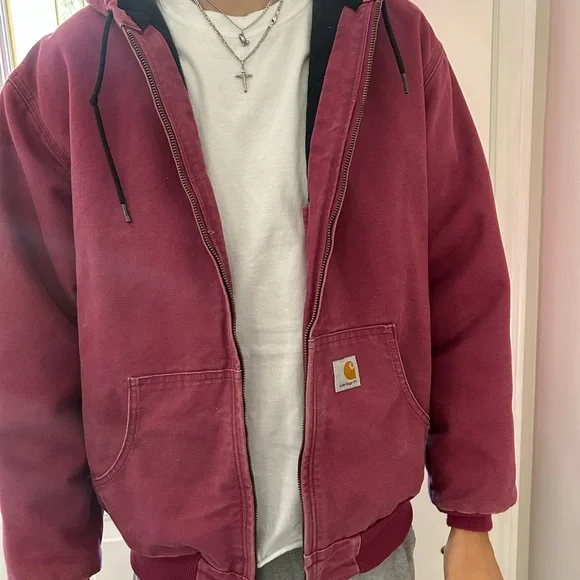 Carhartt J130 Hooded Canvas Workwear Jacket - Picture 2 of 6